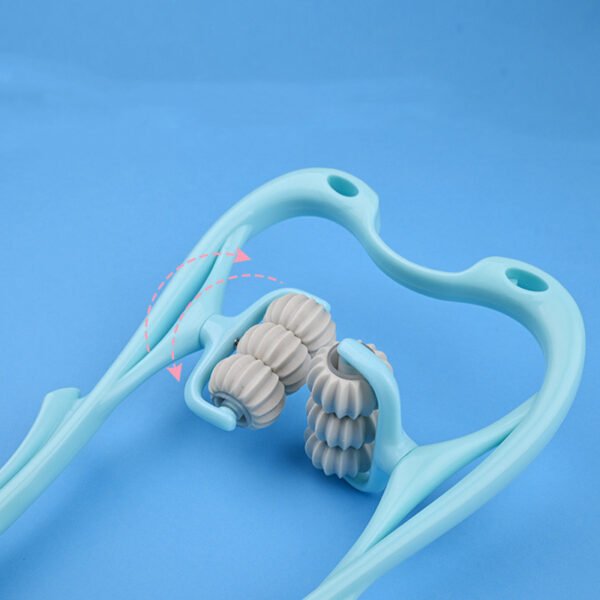 Multifunctional Manual Six-wheel Neck Massager Massage Relieve Roller Massage Tool - Image 4