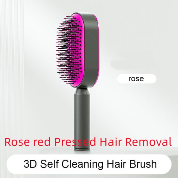 Self Cleaning Hair Brush For Women One-key Cleaning Hair Loss Airbag Massage Scalp Comb Anti-Static Hairbrush - Image 10