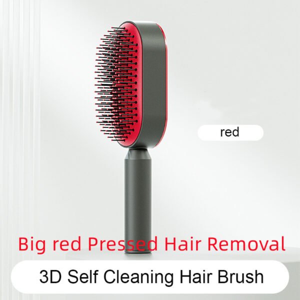 Self Cleaning Hair Brush For Women One-key Cleaning Hair Loss Airbag Massage Scalp Comb Anti-Static Hairbrush - Image 8