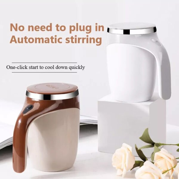 Rechargeable Model Automatic Stirring Cup Coffee Cup High Value Electric Stirring Cup Lazy Milkshake Rotating Magnetic Water Cup - Image 8